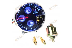 5" DIGITAL RACING 4 IN 1 TACHOMETER, WATER TEMP, VOLT METER,OIL PRESSURE GAUGE